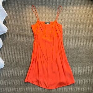 NWT by Anthropologie Orange Slip Dress